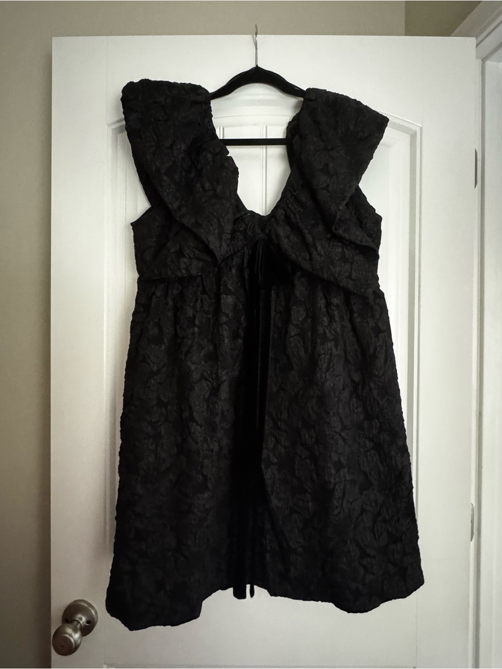 Sugarlips Black Textured Mini Dress